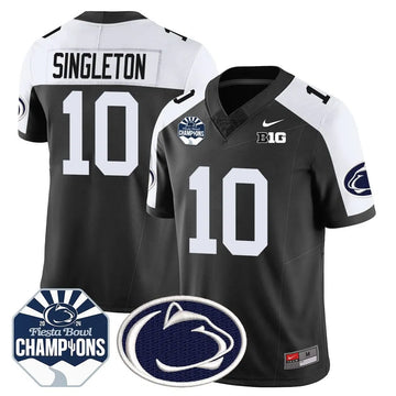 Personalized PSU 2026 Fiesta Bowl Champions Jersey - Black Alternate / Nicholas Singleton Stitched