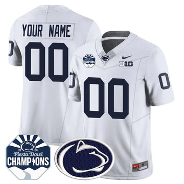 Personalized Custom Gender/Name PSU 2026 Fiesta Bowl Champions Jersey - White Stitched