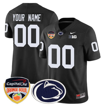Personalized Custom Gender/Name PSU 2026 Orange Bowl Jersey - Black Stitched