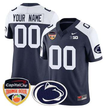 Personalized Custom Gender/Name PSU 2026 Orange Bowl Jersey - Navy Alternate Stitched