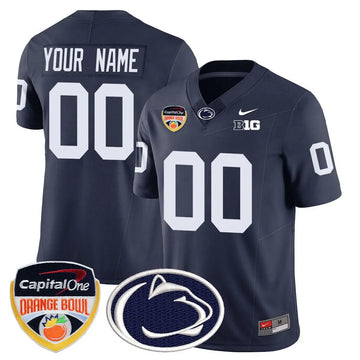 Personalized Custom Gender/Name PSU 2026 Orange Bowl Jersey - Navy Stitched