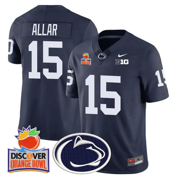 Personalized PSU 2026 Orange Bowl Jersey N1 - Navy / Drew Allar Stitched