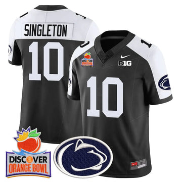 Personalized PSU 2026 Orange Bowl Jersey N1 - Black Alternate / Nicholas Singleton Stitched