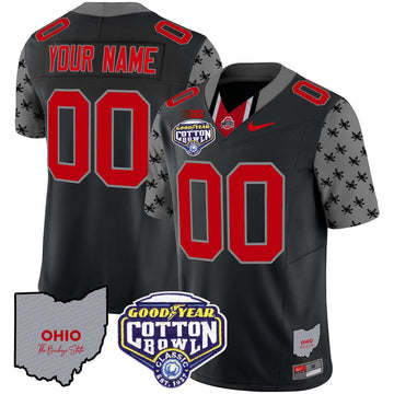 Personalized OSB Cotton Bowl Patch Vapor Limited Custom Jersey - Black Stitched