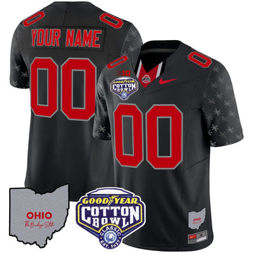 Personalized OSB Cotton Bowl Patch Vapor Limited Custom Jersey - Black Limited Stitched