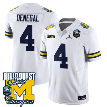 Personalized MW 2026 ReliaQuest Bowl Champions Jersey - Jayden Denegal - 4 / White Stitched