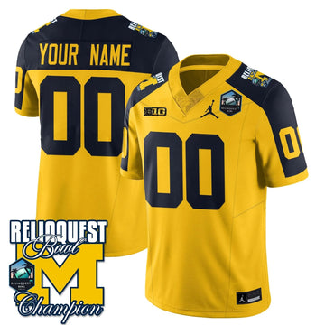 Personalized Custom Gender/Name MW 2026 ReliaQuest Bowl Champions Jersey - Maize Alternate Stitched