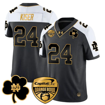 Personalized NDFI 2026 Orange Bowl Jersey - Alternate / Jack Kiser Stitched