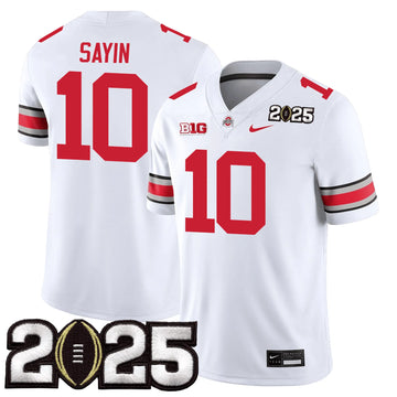 Personalized OSB Jersey - CFP Final Patch - SAYIN - 10 / White Stitched