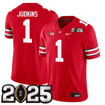 Personalized OSB Jersey - CFP Final Patch - JUDKINS - 1 / Red Stitched