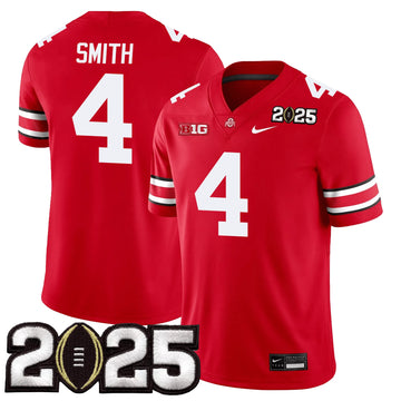 Personalized OSB Jersey - CFP Final Patch - SMITH - 4 / Red Stitched