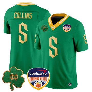 Personalized NDFI 2026 Orange Bowl Patch Vapor Limited Jersey V2 - Throwback / Beaux Collins Stitched