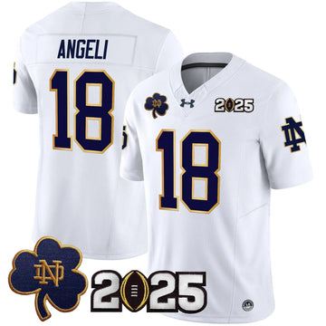 Personalized NDFI 2026 CFP Final Patch Vapor Limited Jersey - White / Steve Angeli Stitched