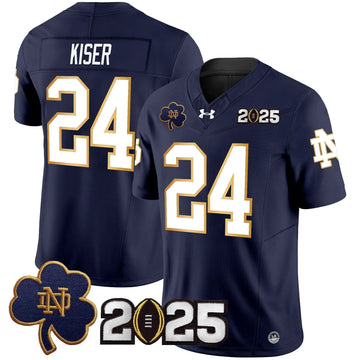 Personalized NDFI 2026 CFP Final Patch Vapor Limited Jersey - Navy / Jack Kiser Stitched