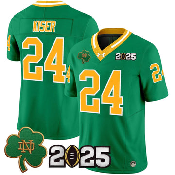 Personalized NDFI 2026 CFP Final Patch Vapor Limited Jersey - Throwback / Jack Kiser Stitched