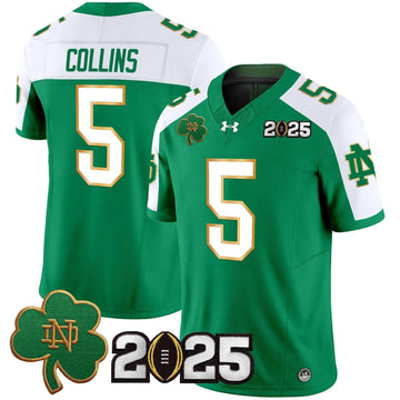 Personalized NDFI 2026 CFP Final Patch Vapor Limited Jersey - Green Alternate / Beaux Collins Stitched