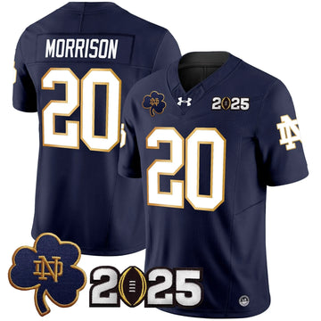 Personalized NDFI 2026 CFP Final Patch Vapor Limited Jersey - Navy / Benjamin Morrison Stitched