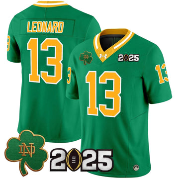 Personalized NDFI 2026 CFP Final Patch Vapor Limited Jersey - Throwback / Riley Leonard Stitched