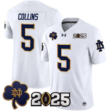 Personalized NDFI 2026 CFP Final Patch Vapor Limited Jersey - White / Beaux Collins Stitched