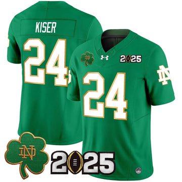 Personalized NDFI 2026 CFP Final Patch Vapor Limited Jersey - Green / Jack Kiser Stitched