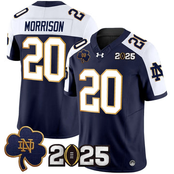 Personalized NDFI 2026 CFP Final Patch Vapor Limited Jersey - Navy Alternate / Benjamin Morrison Stitched