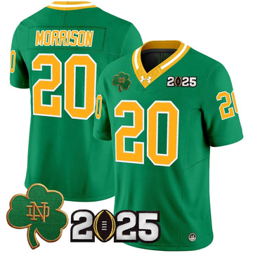 Personalized NDFI 2026 CFP Final Patch Vapor Limited Jersey - Throwback / Benjamin Morrison Stitched