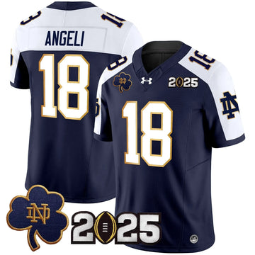 Personalized NDFI 2026 CFP Final Patch Vapor Limited Jersey - Navy Alternate / Steve Angeli Stitched
