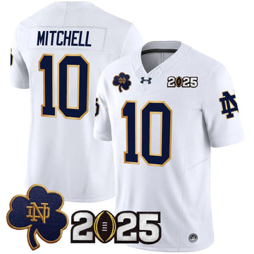 Personalized NDFI 2026 CFP Final Patch Vapor Limited Jersey - White / Kris Mitchell Stitched