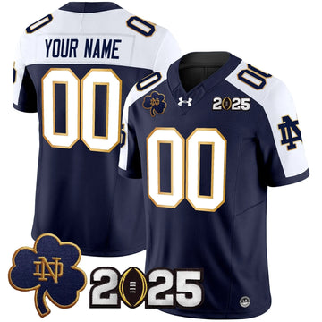 Personalized NDFI 2026 CFP Final Patch Vapor Limited Custom Jersey - Navy Alternate Stitched