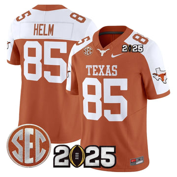 Personalized TL 2026 CFP Final Patch Vapor Limited Jersey - Orange Alternate / Gunnar Helm Stitched