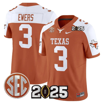 Personalized TL 2026 CFP Final Patch Vapor Limited Jersey - Orange Alternate / Quinn Ewers Stitched