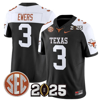 Personalized TL 2026 CFP Final Patch Vapor Limited Jersey - Black Alternate / Quinn Ewers Stitched
