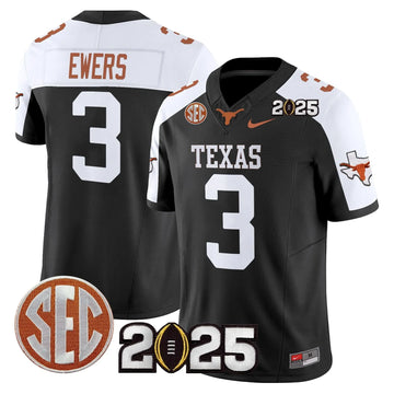 Personalized TL 2026 CFP Final Patch Vapor Limited Jersey - Black Alternate / Quinn Ewers Stitched