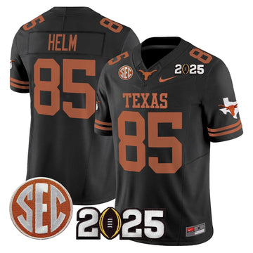 Personalized TL 2026 CFP Final Patch Vapor Limited Jersey - Black / Gunnar Helm Stitched
