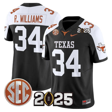 Personalized TL 2026 CFP Final Patch Vapor Limited Jersey - Black Alternate / Ricky Williams Stitched