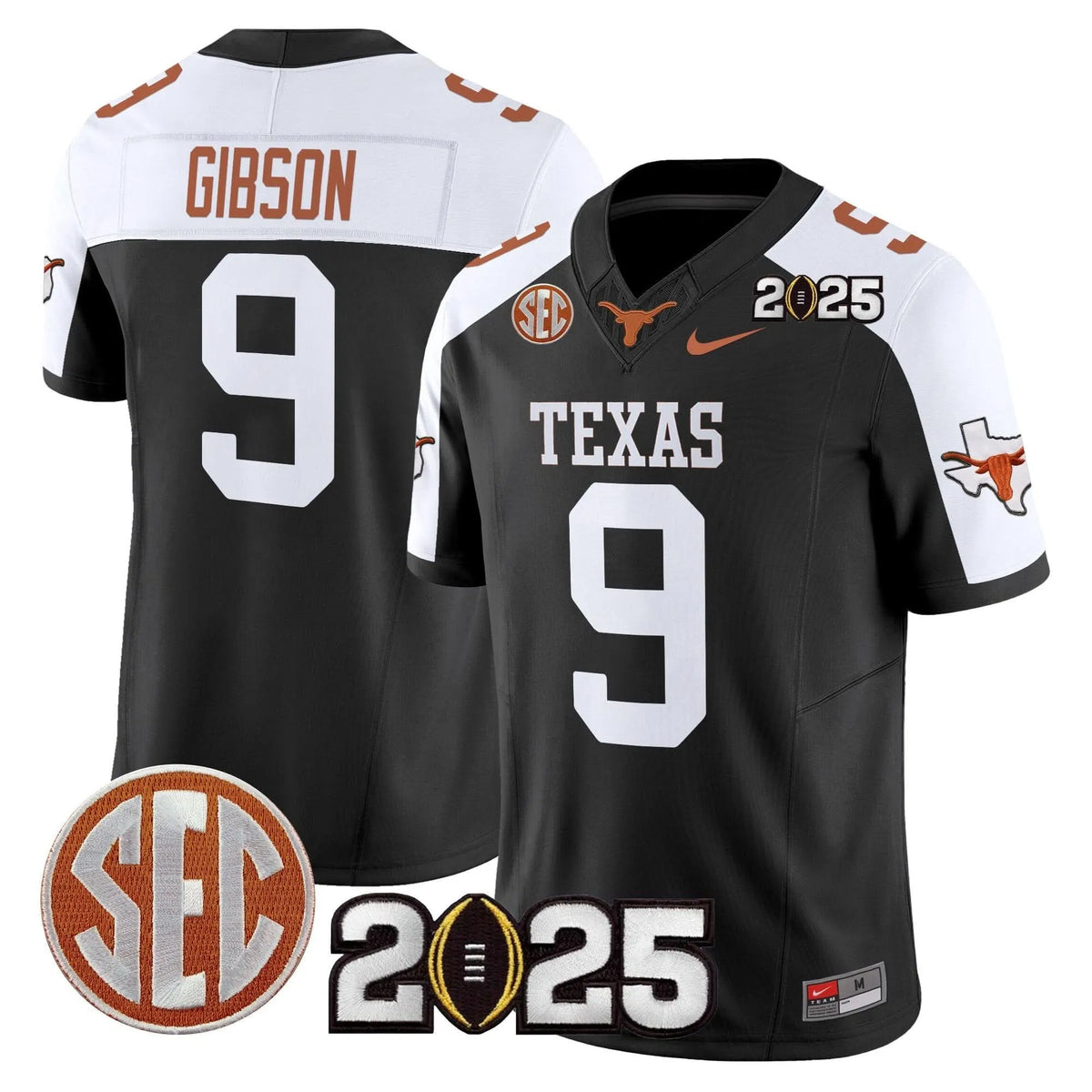 Personalized TL 2026 CFP Final Patch Vapor Limited Jersey - Black Alternate / Jerrick Gibson Stitched
