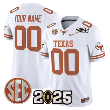Personalized TL 2026 CFP Final Patch Vapor Limited Custom Jersey - White Stitched