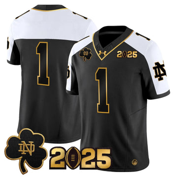 Personalized NDFI 2026 CFP Final Patch Gold Vapor Limited Jersey - Alternate / #1 Team Stitched
