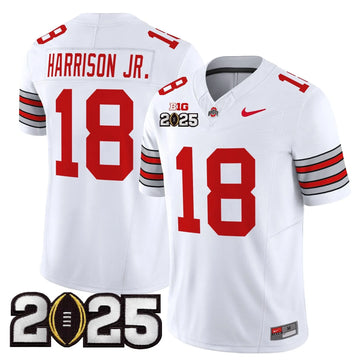 Personalized OSB 'Heritage Stripe' 2026 CFP Final Patch Vapor Limited Jersey - White / Marvin Harrison Jr. Stitched