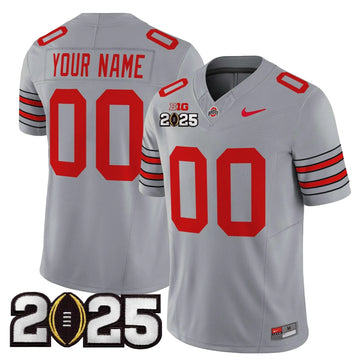 Personalized OSB 'Heritage Stripe' 2026 CFP Final Patch Vapor Limited Custom Jersey - Gray Stitched