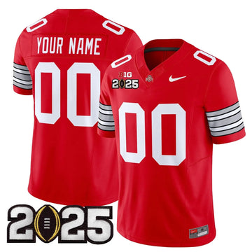Personalized OSB 'Heritage Stripe' 2026 CFP Final Patch Vapor Limited Custom Jersey - Red Stitched