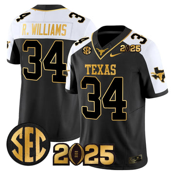 Personalized TL 2026 CFP Final Gold Patch Vapor Limited Jersey - Alternate / Ricky Williams Stitched