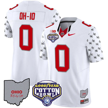 Personalized OSB Cotton Bowl Patch Vapor Limited Jersey - White Limited / OH-IO Stitched