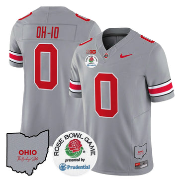 Personalized OSB Rose Bowl Vapor Limited Jersey V2 - Gray / OH-IO Stitched