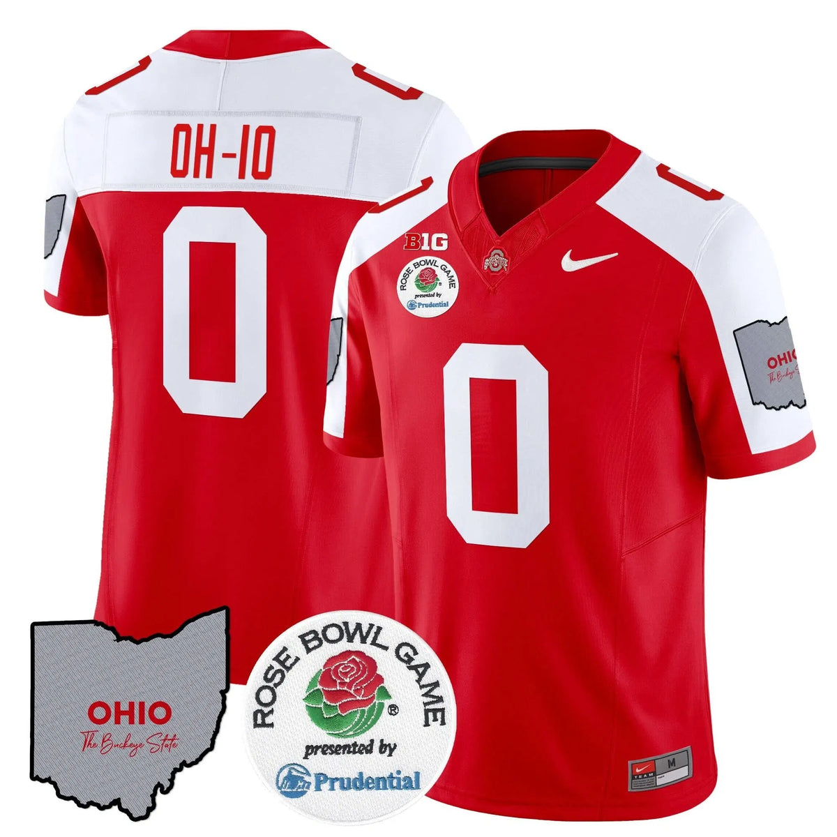 Personalized OSB Rose Bowl Vapor Limited Jersey V2 - Red Alternate / OH-IO Stitched