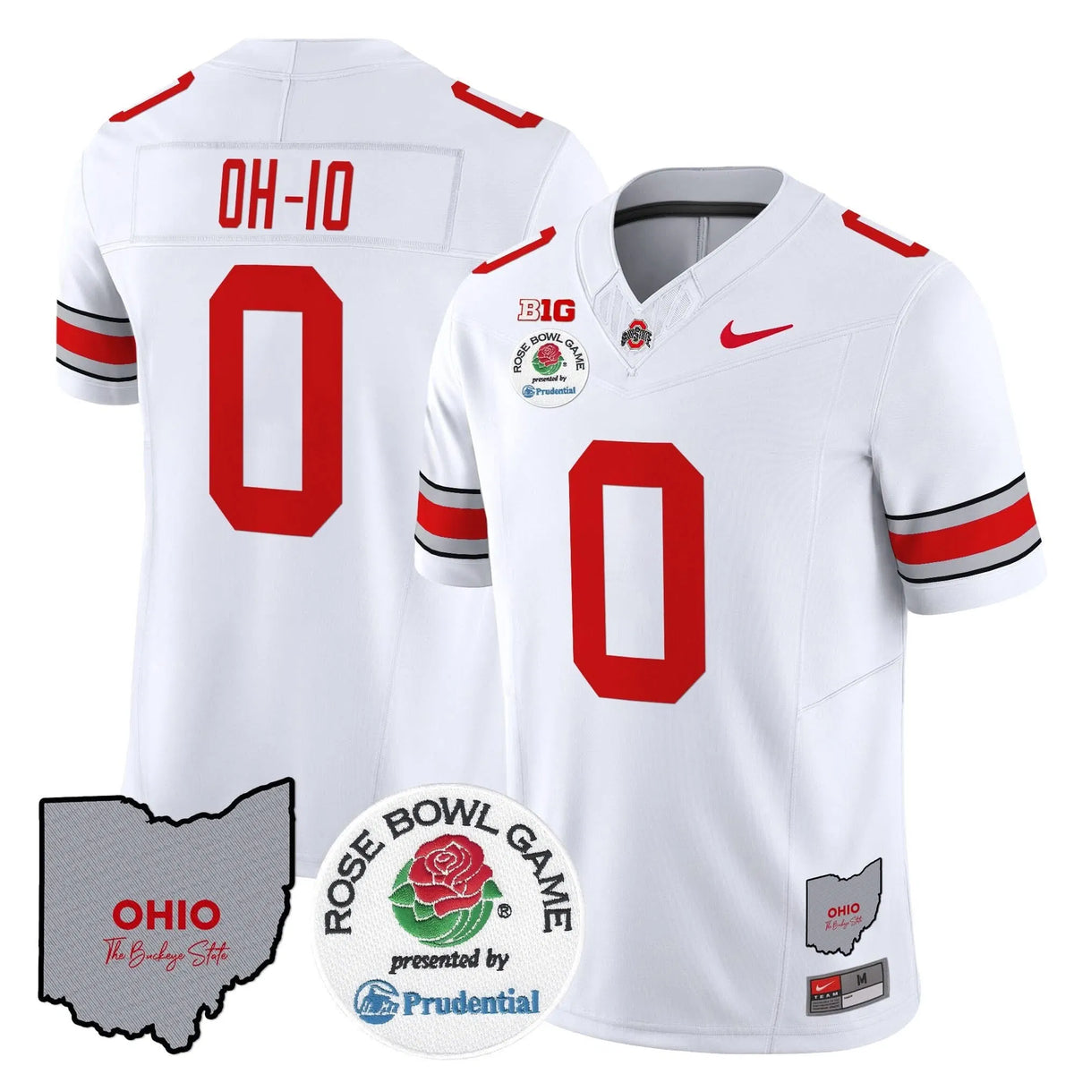 Personalized OSB Rose Bowl Vapor Limited Jersey V2 - White / OH-IO Stitched