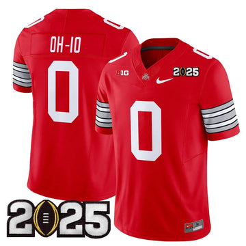 Personalized OSB 'Heritage Stripe' 2026 CFP Final Patch Vapor Limited Jersey - Red / OH-IO Stitched