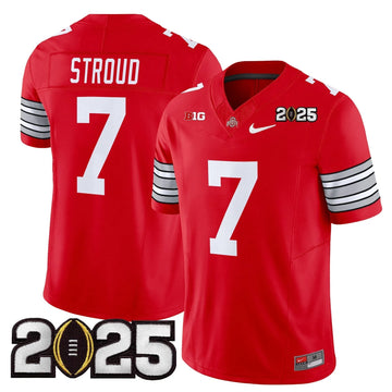 Personalized OSB 'Heritage Stripe' 2026 CFP Final Patch Vapor Limited Jersey - Red / C J Stroud Stitched