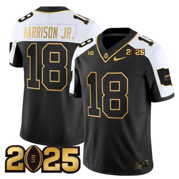 Personalized OSB 'Heritage Stripe' CFP Final Patch Gold Vapor Limited Jersey - Alternate / Marvin Harrison Jr. Stitched