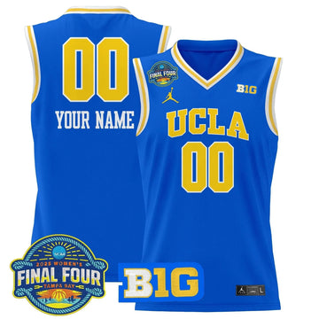 Personalized UCLA 2026 Big Ten  Women's Final Four Patch Lightweight Basketball Custom Jersey - Stitched - Royal Stitched